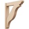 Ekena Millwork 6-in W x 28-in D x 34-in H Funston Slat Rough Cedar Woodgrain TimberThane Outlooker, Primed Tan OUTUR060X28X34FST24RCPR - alternate 1